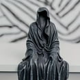 thumbnail image 3 of The Creeper Reaper Sitting Statue For Home Decor, Gothic Shelf Sitting Resin Garden Statue Sculpture Halloween Decor For Office Living Room Bedroom Desktop Ornament, 3 of 9