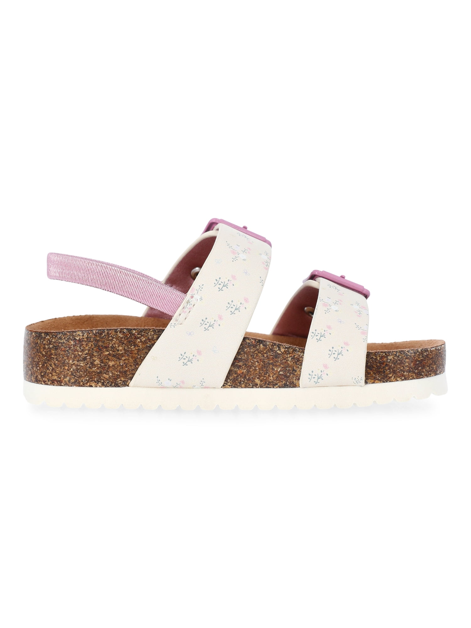 Wonder Nation Toddler Girl Double Buckle Footbed Sandals