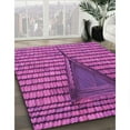 thumbnail image 3 of Ahgly Company Machine Washable Indoor Rectangle Transitional Medium Violet Red Pink Area Rugs, 2' x 5', 3 of 7