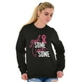 thumbnail image 3 of Grab Save Some Breast Cancer Women Crewneck Sweatshirt Brisco Brands S, 3 of 6