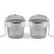 thumbnail image 1 of Paquete de 2 bolas de especias de acero inoxidable, colador de té, Infusor de té, bola para condimentos, filtro de acero inoxidable, bola de té, 1 of 5
