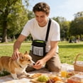 thumbnail image 1 of Fesfesfes Dog Treat Training Pouch Dog Treat Bag with Waist Shoulder Strap Bulk Convenient Pouch Drawstring Closure Holder Built-in Poop Bag Dispenser, 1 of 6