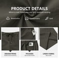 thumbnail image 6 of Iceglad Mens Shorts Casual Summer Shorts for Men Elastic Waist Drawstring Quick Dry Lightweight Athletic Beach Shorts with Pockets, 6 of 9