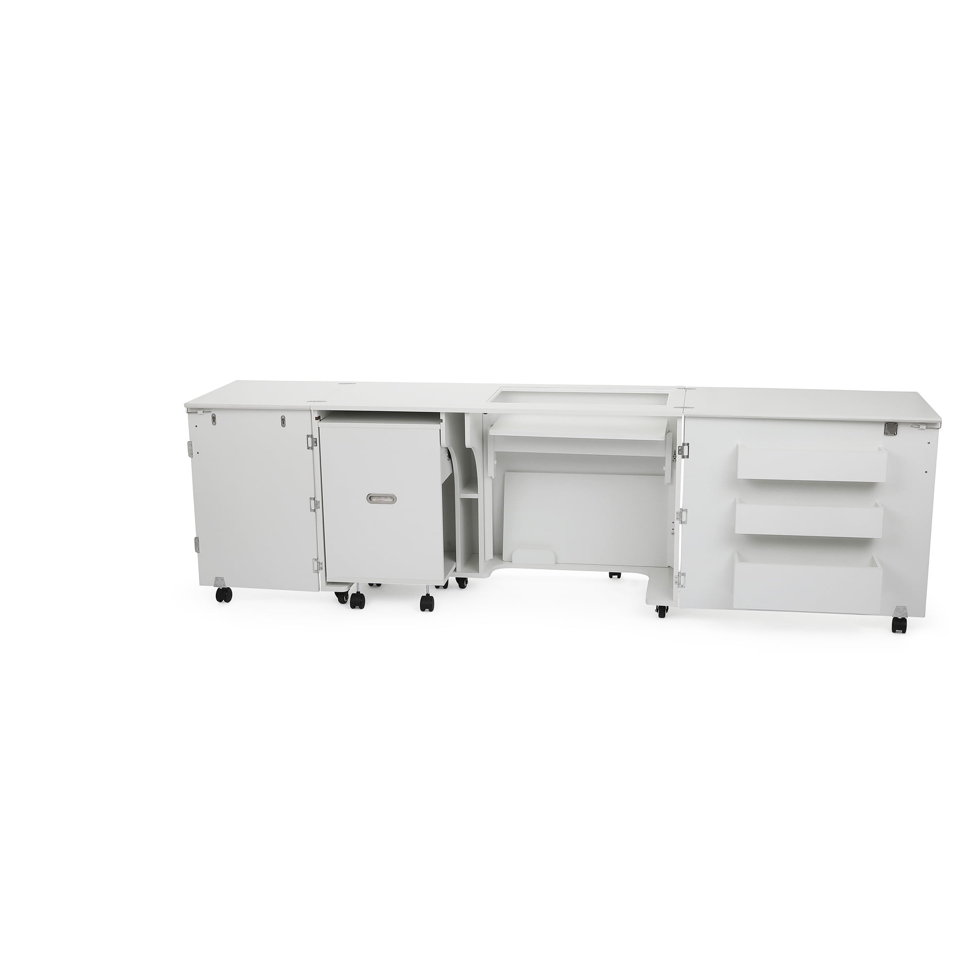 Kangaroo Aussie Ii Sewing Cabinet And Table W/ Lift, 2 Finishes
