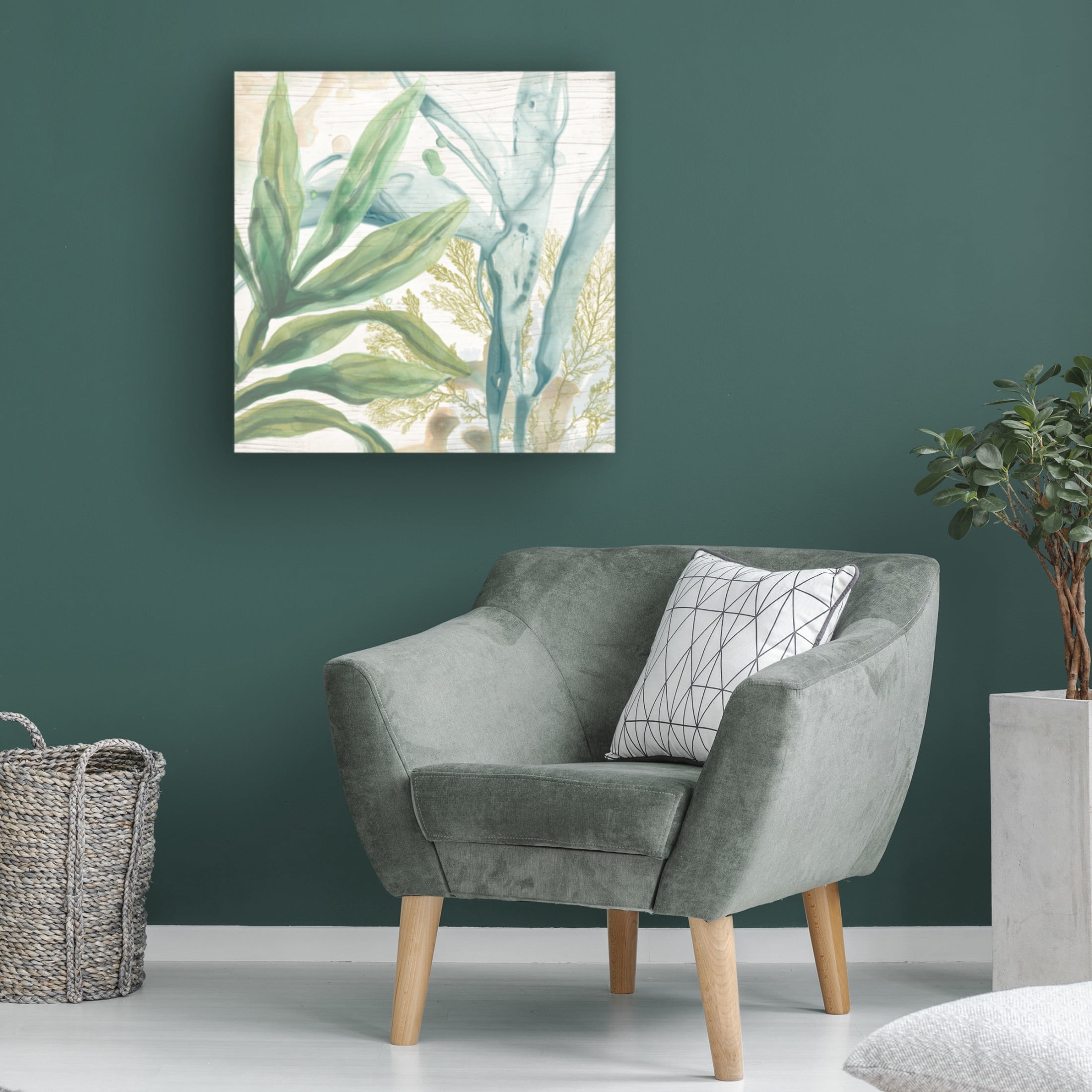 Trademark Fine Art June Erica Vess Quiet Coastal Collage II Canvas Wall Art