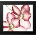 thumbnail image 2 of Pinto, Patricia 22x20 Black Modern Framed Museum Art Print Titled - Rouge Plum Flowers II, 2 of 5