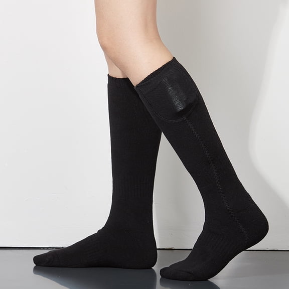 Socks for Women,Electric Heated Socks Rechargeable Battery Powered Winter Socks for Men Women Outdoor Hunting Camping Hiking,Womens Socks,Black,Free