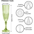 thumbnail image 3 of Plastic Champagne Flutes, 24PCS Pink Plastic Wine Glasses Goblets Reusable Champagne Flute for Weddings, Bachelor Parties, Toasting, and Events (24, Pink), 3 of 14