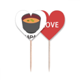 thumbnail image 1 of Traditional Japanese sabrosa sopa de miso Palillos de dientes bandera etiqueta de amor selección de pastelitos, 1 of 4