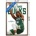 thumbnail image 3 of NBA Milwaukee Bucks - Giannis Antetokounmpo Feature Series 24 Wall Poster, 22.375" x 34" Framed, 3 of 4