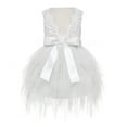 thumbnail image 2 of Ekidsbridal Tiered Tulle Lace Back Flower Girl Dress Beauty Pageant Junior Bridesmaid Gown for Toddlers LG6 6, 2 of 3