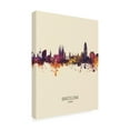 thumbnail image 2 of Trademark Fine Art 'Barcelona Spain Skyline Portrait III' Canvas Art by Michael Tompsett, 2 of 3