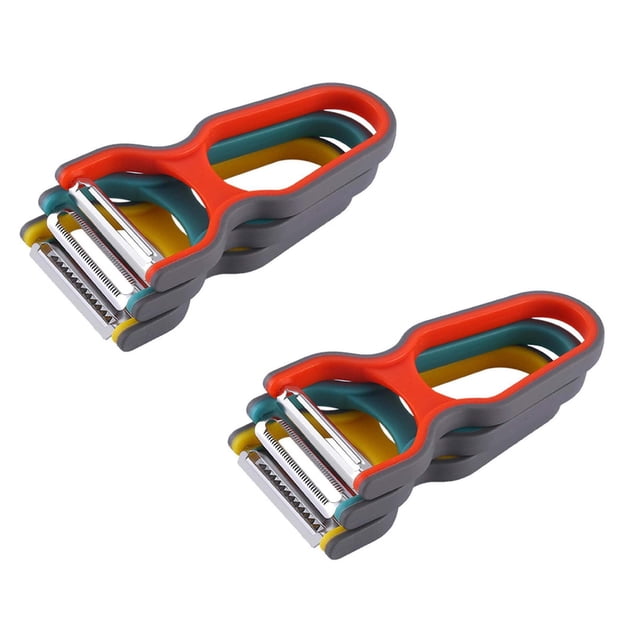 Vegetable Peeler Stainless Steel 3pcFruits And Vegetables Peeler With Storage Box Stainless Multifunctional Potato Peeler With Container Suitable For Carrots Potatoes Melons Kitchen Gadgets Blue