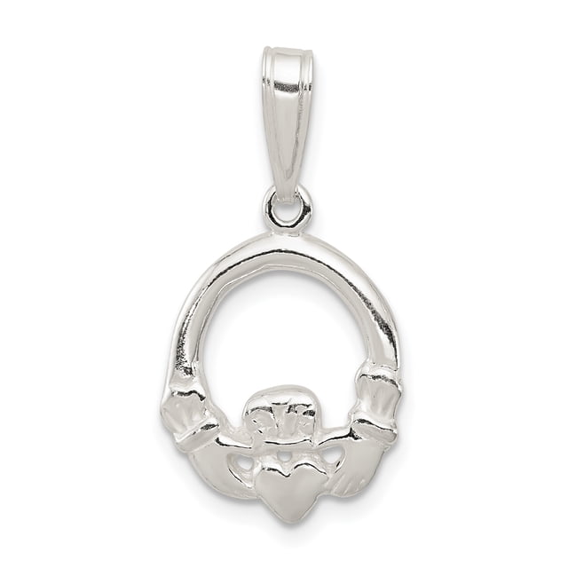 Collier Pendentif Claddagh en Argent Sterling 925 Celtique