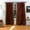 Brown, variant on Tab Top Sheer Sari Curtains 43"W x 108"L matching tiebacks- Handcrafted Black Indian Drapes Unlined for light & airy ambience Perfect for Living/Bedroom/Dining Room Sold in Pairs