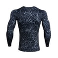 thumbnail image 2 of Eigraketly Camisa delgada deportiva de manga larga de estilo informal de diseño Simple para hombre, camisetas estampadas de poliéster con cuello Uniforme atlético Florales SG Eigraketly OD028984-09, 2 of 6