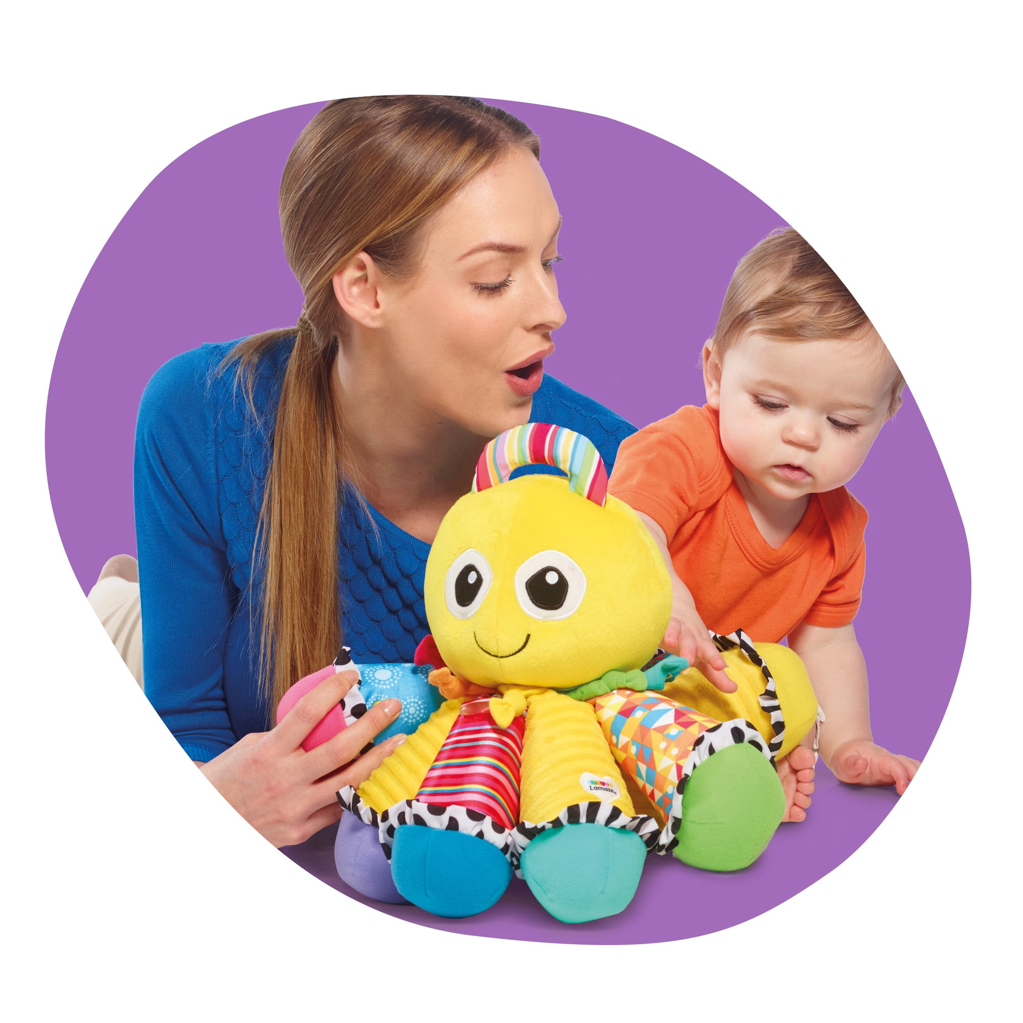 Lamaze Octotunes Musical Toy, Award-Winning Classic Colorful Octopus Stuffed Baby Toy