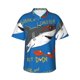 thumbnail image 1 of Fotbe Shark With Sunglasses and Lobste Camisa Hawaiana para Hombre Unisex – Camisa Casual de Verano con Botones de Manga Corta de Algodón y Lino,Small, 1 of 7
