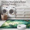 thumbnail image 5 of ODIKA 6'x9' Machine Washable Non-Slip Area Rug, Rainforest Symphony Botanical Leaf Motif Decorative High Traffic Rug, Green, 281809, 5 of 7