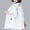 White, variant on QUNYINEY Light Jackets for Women Solid Zip Up Hooded Casual Coats with Pockets Loose Sun Protection Jacket
