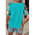 thumbnail image 3 of a.Jesdani Elegant Turquoise Floral Crochet Top - Instant Style!, 3 of 8