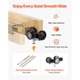 thumbnail image 4 of VEVOR Pocket Door Frame Kit, for 24-30 in Wide 80 in High Door, Pocket Door Kit with Two-Way Soft Close Mechanism, Slide Smoothly Quietly, Easy to Install, Wood and Galvanized Steel,for Living Room, 4 of 9