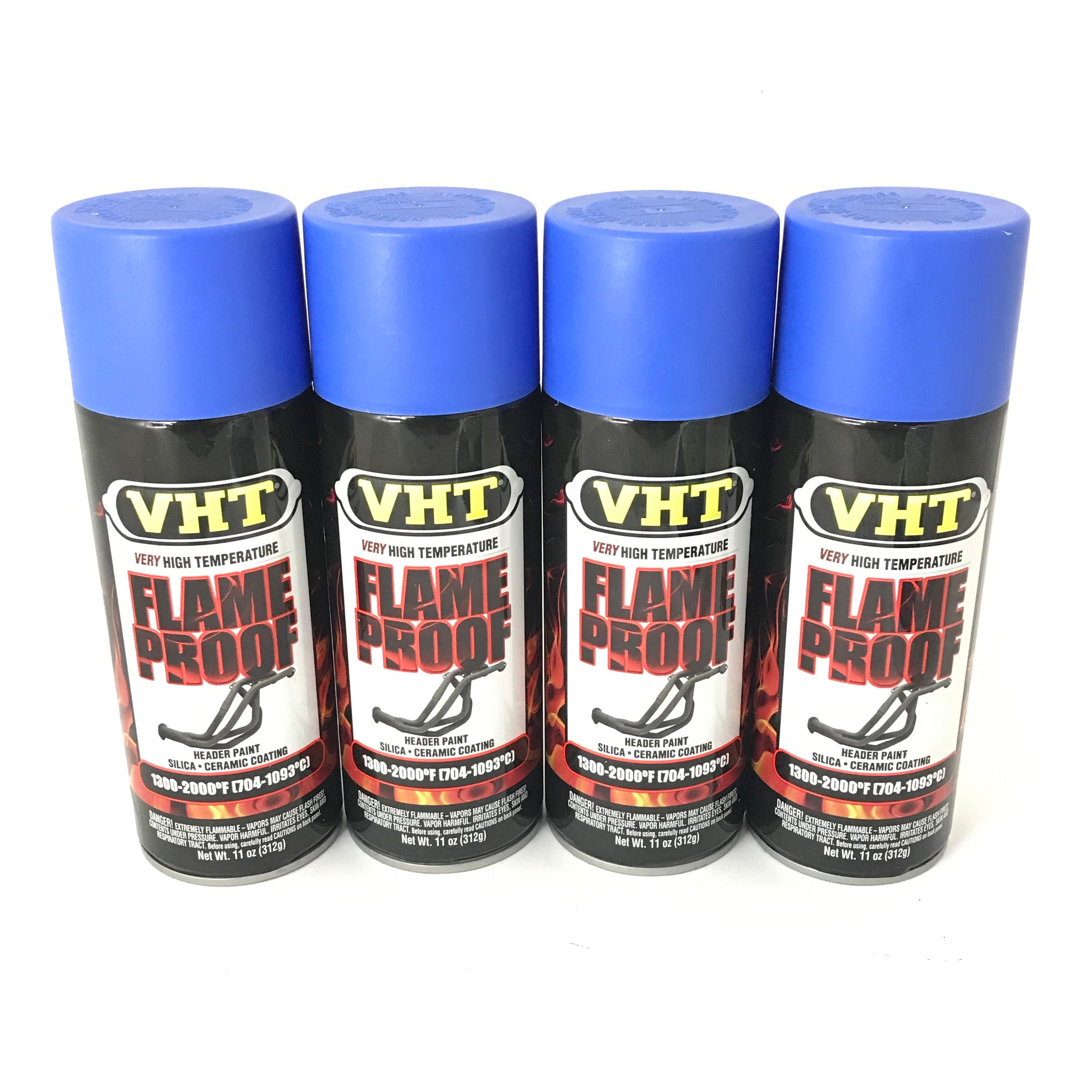 VHT SP1104 PACK High Temperature Flame Proof FLAT BLUE Header Spray