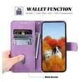 thumbnail image 3 of Allytech Wallet Case for Galaxy S22 Ultra 5G,Magnetic Snap Kickstand RFID Blocking Card Slot Flip PU Leather with TPU Shockproof Case with Hand Strap Case for Samsung Galaxy S22 Ultra 2022 6.8",Purple, 3 of 6