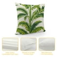 thumbnail image 4 of COMIO  Tropical Leaves Throw Pillow Covers Green Palm Leaf Decorative Pillow Cases Outdoor Cushion Covers for Sofa Couch Garden Home Decor, 4 of 5