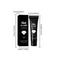 thumbnail image 2 of Uxgjfwu Nail Extension Glitter Gel for Nail Enhancement, Beginner Friendly Nail Art Salon DIY Gel for Home Use, 0.53 oz, 2 of 9