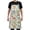 Cute Cartoon Dinosaurs Leaf, variant on Hand Drawn Swirl Doodle Kitchen Apron with 2 Pockets Adjustable waterproof Cooking Aprons for Women Men Chef