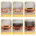 thumbnail image 4 of JOYFULIN Trampoline for Kids, 6FT Toddler Trampoline Indoor Outdoor with Enclosure Net and Ocean Balls, Mini Small Trampoline with Ball Pit Balls, Gifts for Toddlers, Boys & Girls, 4 of 7