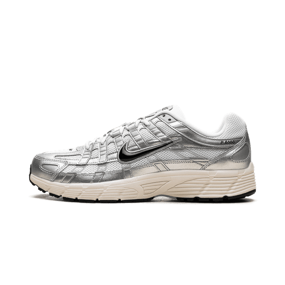 NIKE MENS P-6000 "White Metallic Silver Flat Silver Black" CD6404 105 from Stadium Goods