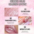 thumbnail image 4 of Misslyn Color Changing Shimmer Lipstick, Long Lasting Lip Care Moisturize Glitter Lip Stain Makeup, #15 Violet, 4 of 7