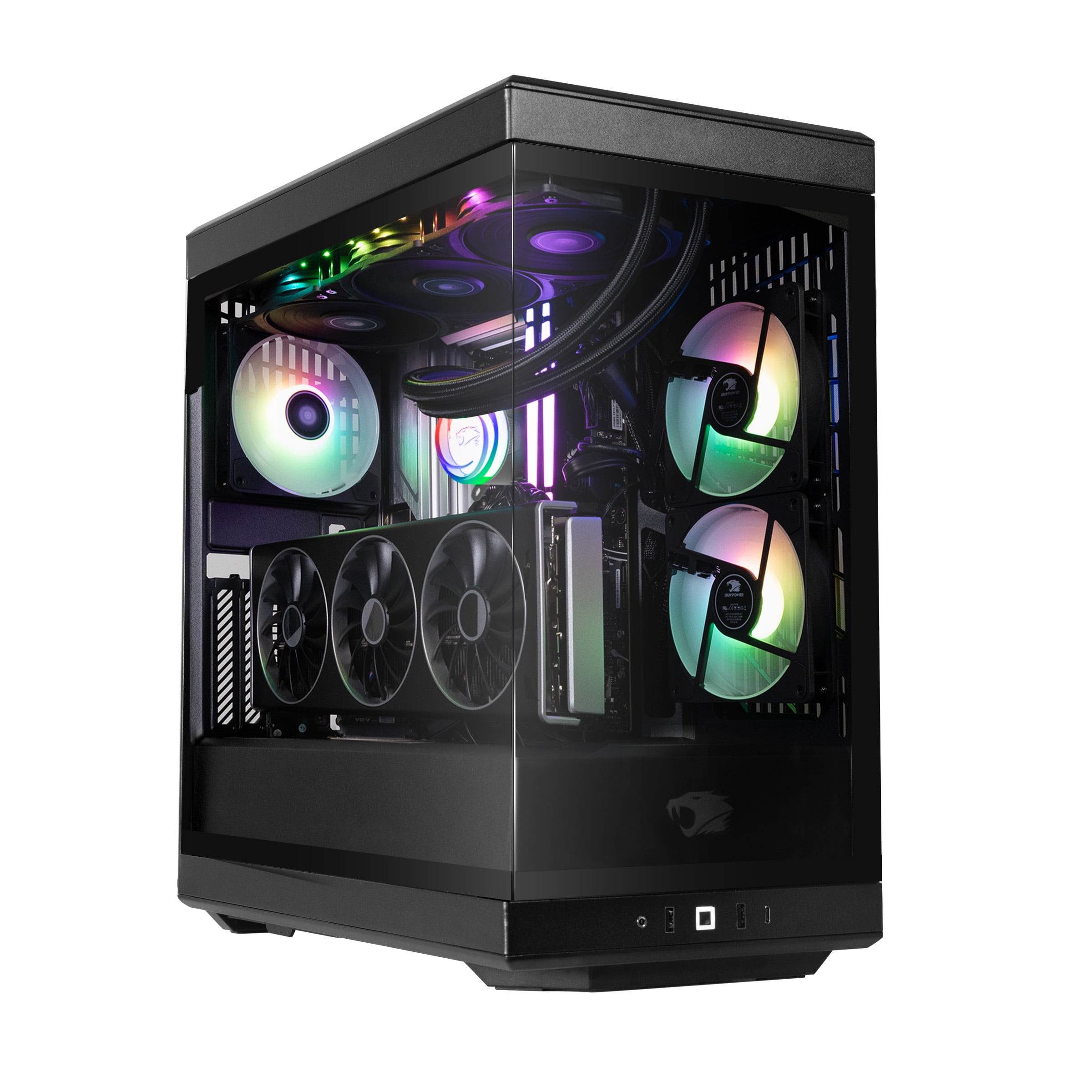 iBUYPOWER Y40 PRO Black Gaming PC Desktop Computer AMD Ryzen 9