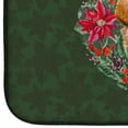 thumbnail image 4 of Tibetan Mastiff Poinsetta Wreath Dish Drying Mat, 4 of 7