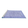 thumbnail image 2 of Ahgly Company Machine Washable Indoor Rectangle Persian Blue Traditional Area Rugs, 2' x 4', 2 of 4