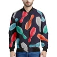 thumbnail image 5 of Chaquetas con estampado 3D de bolos para hombre, sudadera holgada deportiva de moda para primavera y otoño, chaqueta bomber informal con cremallera para la calle, 5 of 5