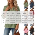 thumbnail image 3 of Hurxie 3/4 Length Sleeve Womens Tops Cotton Linen Shirts V Neck Loose Fit Casual Blouses Early Fall Fashion Clothes Pink,XL, 3 of 7