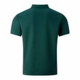 thumbnail image 5 of DayScoop Men's T-Shirts Solid Color Short Sleeve T Shirt Casual Turndown Collar Button Big & Tall Summer Fashion Cardigan Pocket Tops, 5 of 6