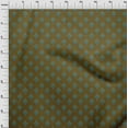 thumbnail image 3 of oneOone Cotton Silk Dark Olive Green Fabric Leaves & Paisley Block Quilting Supplies Print Sewing Fabric By The Yard 42 Inch Wide, 3 of 4