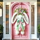 thumbnail image 5 of pstuiky Cortina de puerta de Pascua adecuada para grandes suministros de fiesta decoración de pared de jardín fondo de decoración navideña, 5 of 6