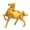 7.5cmx8cm, variant on Kuntesetty Chinese Style Horse Statue Alloy Home Decor for Living Room Cabinet Bookcase 8.8cmx8.4cm