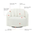 thumbnail image 5 of Beautiful Drew Accent Chair by Drew Barrymore, Cream Boucle, 5 of 13
