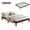 Red walnut, variant on Queen Size Bed Frame,14 Inch Platform Bed Without Headboard, No Box Spring Needed, Noise-Free, Easy Assembly - Dark Walnut
