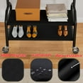thumbnail image 6 of Clothes Rack with Bottom Shelves, Industrial Rolling Wheels, 35" W x 75" H,  for Home & Kids Storage, 6 of 8