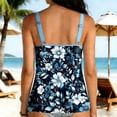 thumbnail image 6 of Xdegoge Womens Tankini Tops Only Scoop Neck Shirred Front Loose Flowy Modest Tummy Control Bathing Suit Swimwear Top Summer Vacation Beach Pool Party, 6 of 8