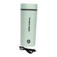 thumbnail image 3 of Tnarru Car Heating Cup Car Electric Kettle Leakproof Portable 400ml Car Heated Mug Water Warmer Bottle for Hot Tea Coffee Milk 12V Green, 3 of 8