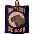 thumbnail image 1 of Capybara Blanket Gifts, 50"x40" Cute Capybara Animal Throw Blankets, Flannel Fuzzy Soft Plush Blanket for Teens Girls Boys, Gifts for Capybara Lovers, Throw Blanket for Sofa Bed Couch, 1 of 6