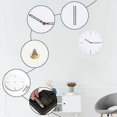 thumbnail image 4 of Reloj de pared de madera redondo y silencioso, moderno y delgado, reloj de pared tradicional, decoración para dormitorio, sala de estar y oficina (30 cm, 5 mm de grosor, blanco), 4 of 4